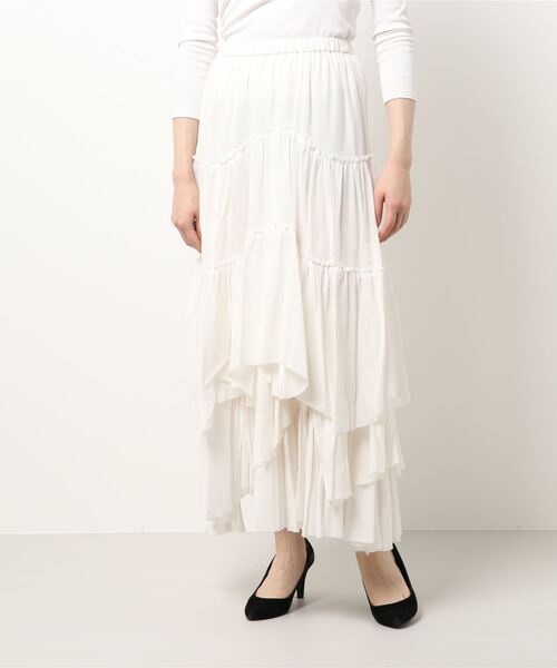 CASA FLINE（カーサフライン）の「コットンティアードスカート