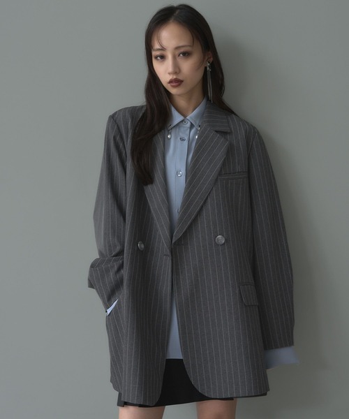 HARE（ハレ）の「ストライプドッキングジャケット(HARE)（テーラード