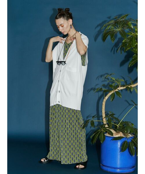 UN3D アンスリード クリスタルプリーツオールインワン 36