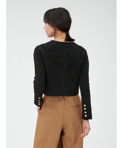 FRAY I.D（フレイアイディー）の「ミックスツイードニットカーディガン