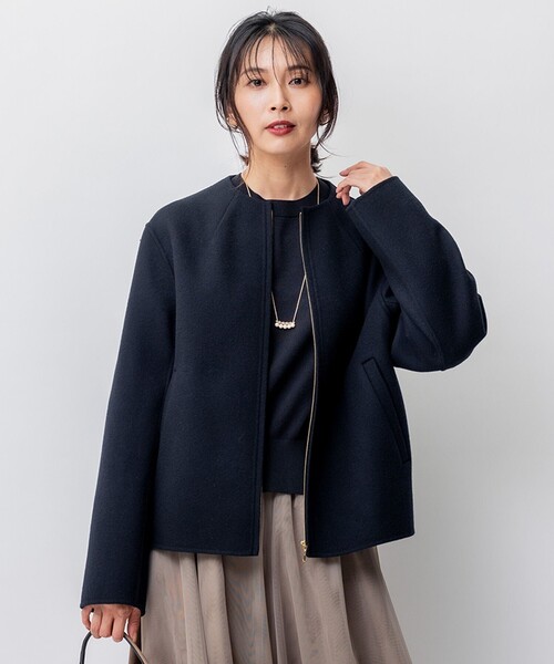 23区（ニジュウサンク）の「ウールリバー ショート ブルゾン（ノー