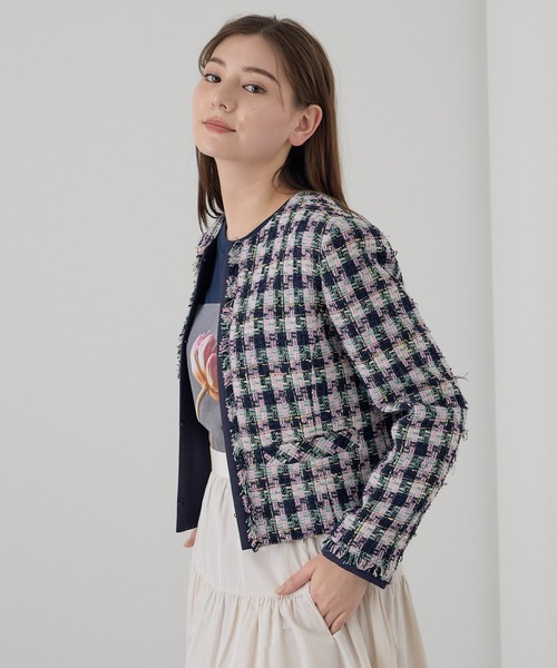 ANAYI（アナイ）の「【セットアップ対応商品】チェックツイードノー