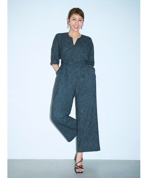 FRAY I.D（フレイアイディー）の「パフスリーブオールインワン（つなぎ