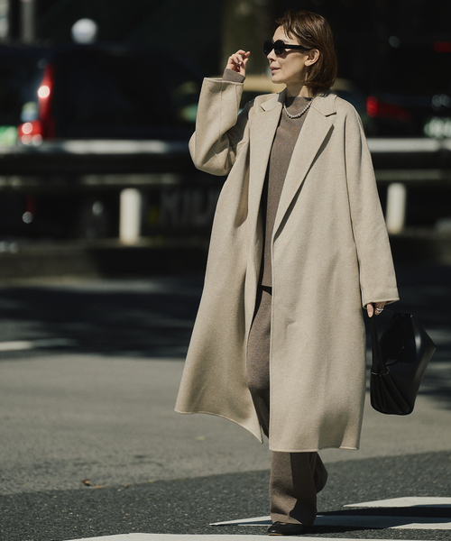 VERMEIL par iena（ヴェルメイユパーイエナ）の「カシミヤリバーロング