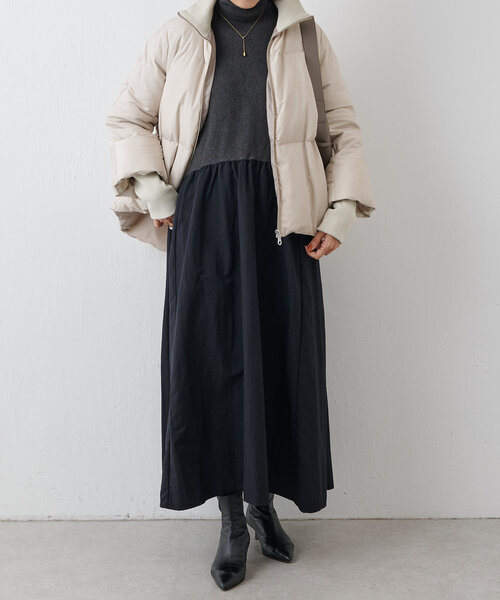 BEARDSLEY（ビアズリー）の「ニットコンビギャザーワンピース