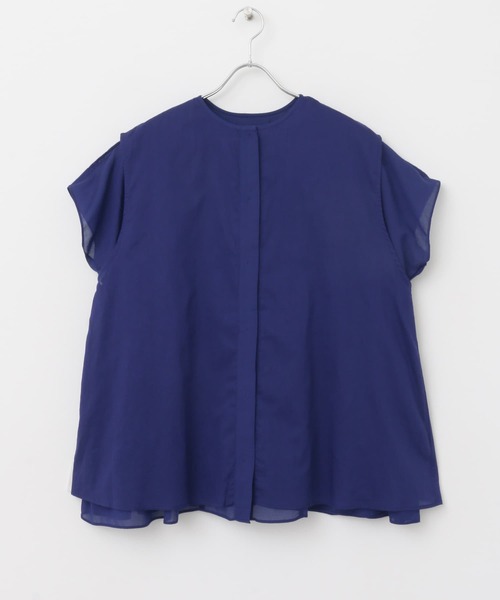 かぐれ（カグレ）の「レーヨンコットン2WAYブラウス（シャツ/ブラウス