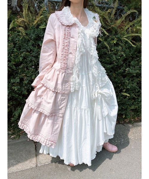 たくし上げリボン付きローンワンピース（ワンピース）｜PINK HOUSE