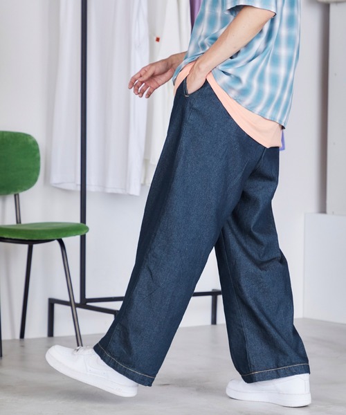 ワイドデニムパンツ(10oz DENIM) MONO-MART│MONO-MART [モノマート