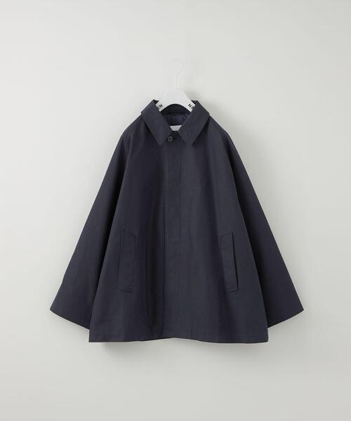 CITEN（シテン）の「＜CITEN＞バルカラー ハーフコート（ステンカラー
