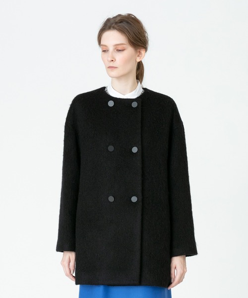 allureville（アルアバイル）の「モヘヤループシャギーノーカラー