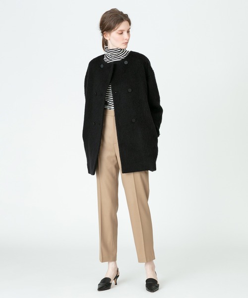 allureville（アルアバイル）の「モヘヤループシャギーノーカラー