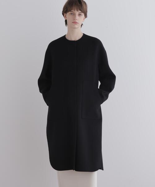 ◇ソフトウールリバーコート（ノーカラーコート）｜LE PHIL（ルフィル