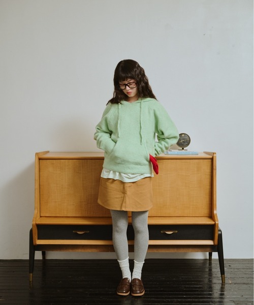 うろこ雲なニットフーディー（ニット/セーター）｜common gull