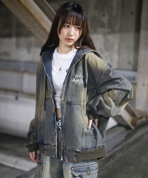 ATMALK アットマーク デニムパーカー ATMARK パーカー 「フリーサイズ