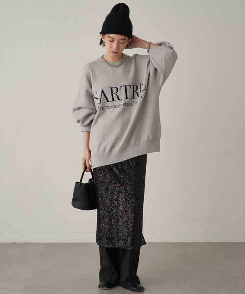 LOUNGEDRESS（ラウンジドレス）の「刺繍ロゴニット（ニット/セーター