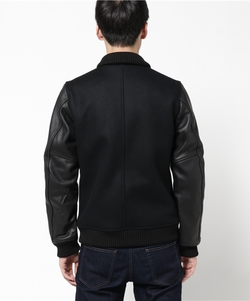 AMERICAN RAG CIE（アメリカンラグシー）の「袖レザー切替 メルトン