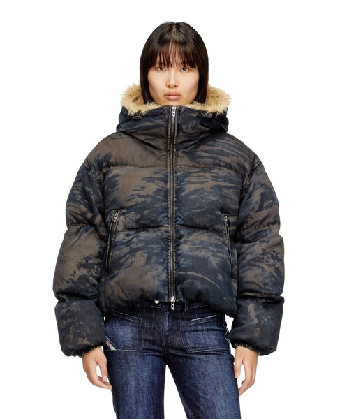 セール】ウィメンズ ジップアップパファージャケット W-AVES-FUR