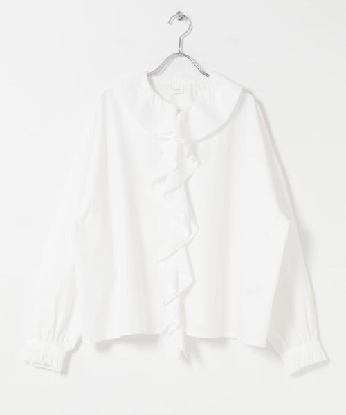 コットンフリルカラーシャツ（シャツ/ブラウス）｜かぐれ（カグレ）の
