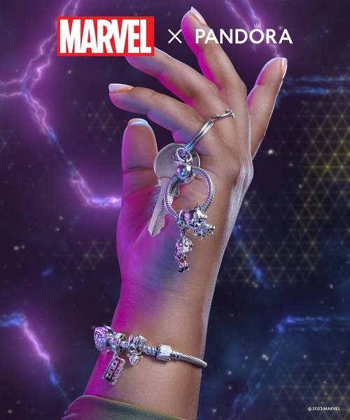 PANDORA（パンドラ）の「マーベル ロゴ クラスプ スネークチェーン