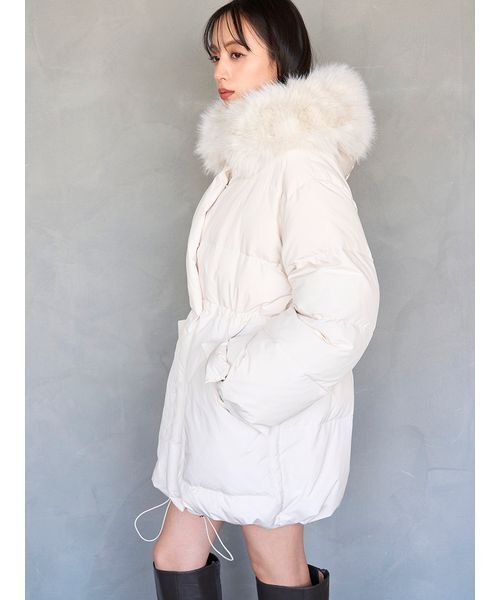 SNIDEL（スナイデル）の「【WEB限定カラーあり】西川フードファー