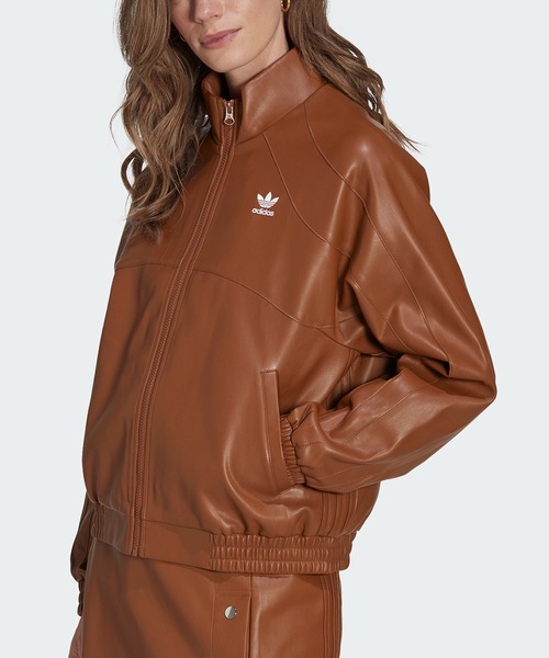 adidas（アディダス）の「フェイクレザージャケット / アディダス
