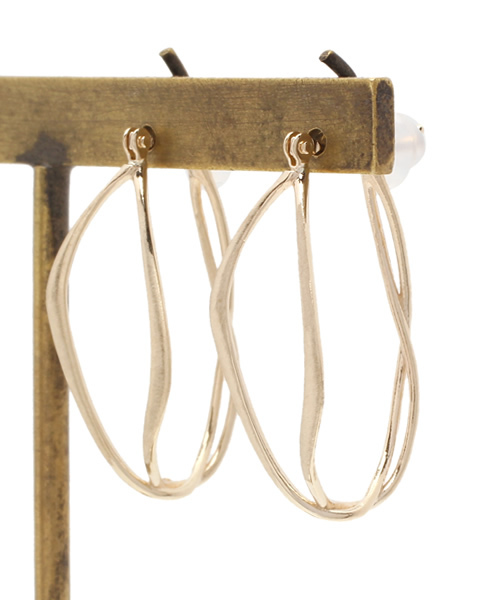 agete（アガット）の「K10フープピアス（10153112045）（ピアス（両耳