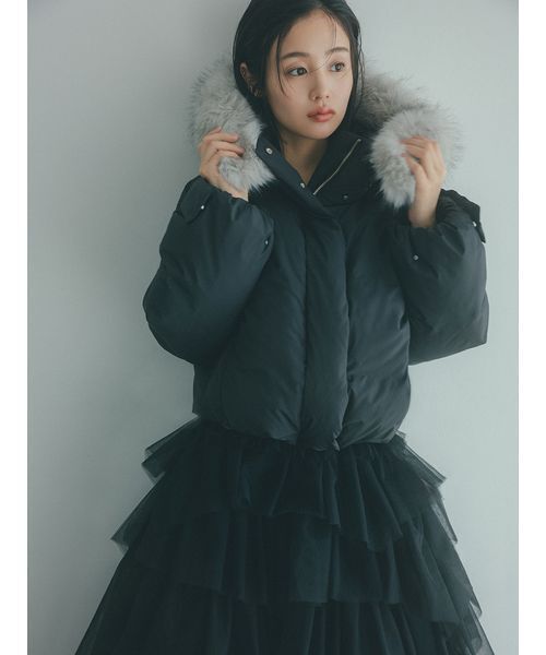 セール】【WEB限定カラーあり】西川フードファーショートダウン