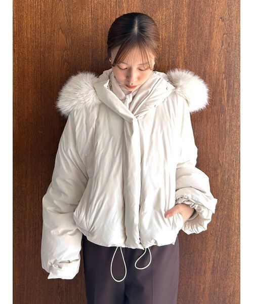 セール】【WEB限定カラーあり】西川フードファーショートダウン