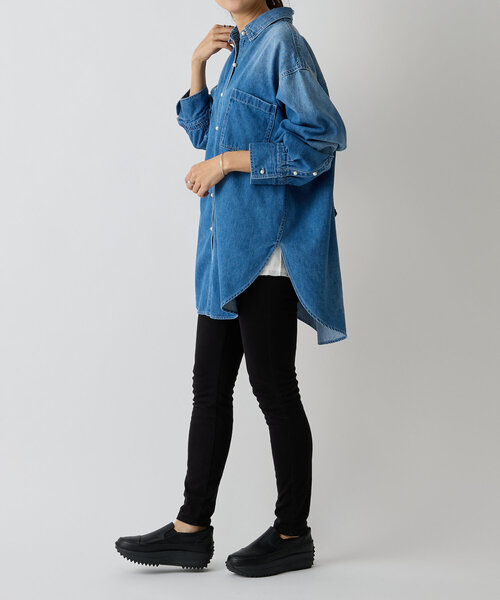 BEARDSLEY（ビアズリー）の「《FRIPIER》8.5OZ デニムパールボタン