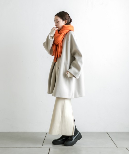 mystic（ミスティック）の「【サイズ展開あり】ストールフード付コート