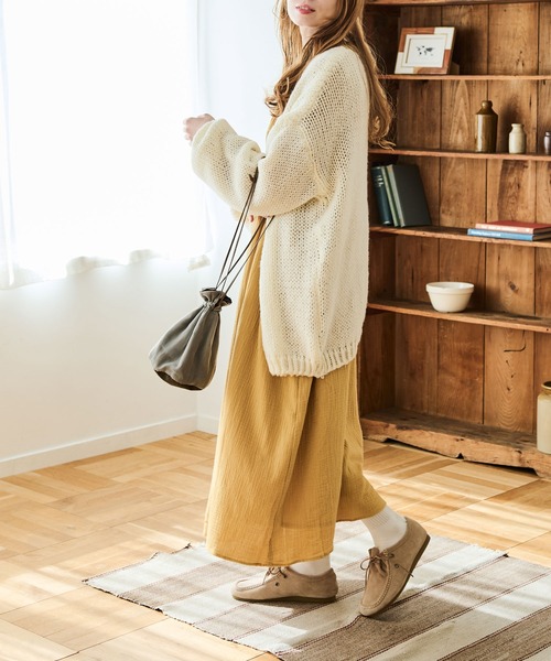 Crisp（クリスプ）の「フロントタックダブルガーゼワンピース