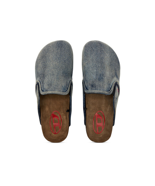メンズ デニムスリッポンミュール D-WOODSTOCK SLIP-ON（サンダル