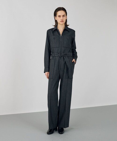 セール】ウールカシミヤポプリンメルトン ジャンプスーツ（つなぎ