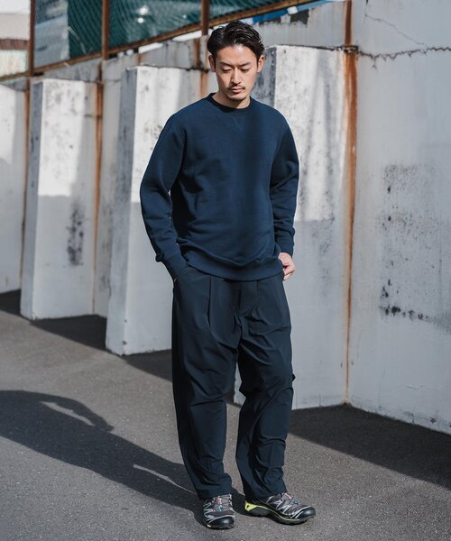 LOOPWHEELER for LOWERCASE】ライトツリウラケ ルーズフィット