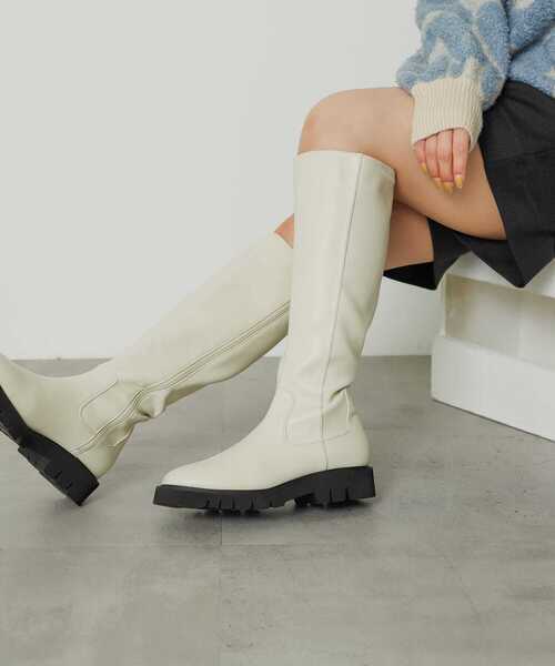 セール】トラックソールロングブーツ（ブーツ）｜SENSE OF PLACE by