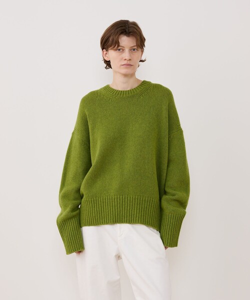 ファインウール クルーネックプルオーバー（ニット/セーター