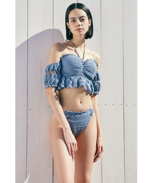 rienda（リエンダ）の「Many wayオフショルクロシェバンドゥビキニ