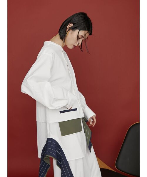 UN3D.（アンスリード）の「LAYER PARTS SH / レイヤーパーツシャツ