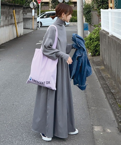 セール】【CORNERS by KR】指穴付きハイネックドッキングワンピース