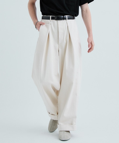 markaware（マーカウェア）の「【MARKAWARE】41KHAKI WIDE（チノパンツ