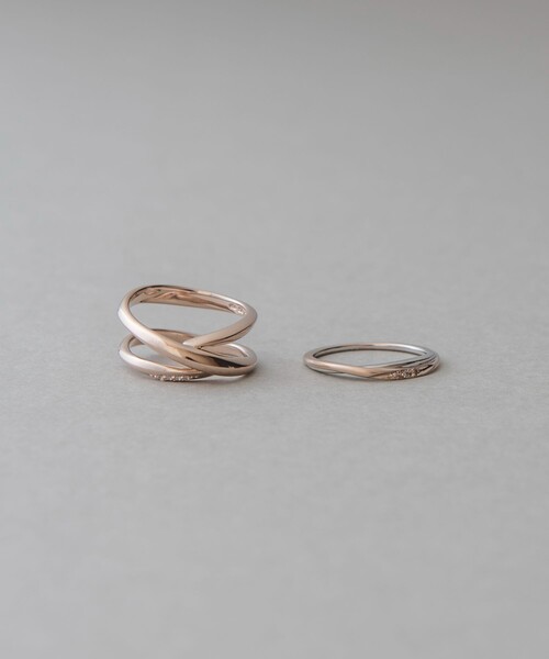 ete（エテ）の「冬限定 ハーティ ブラウンダイヤモンド/ホワイト