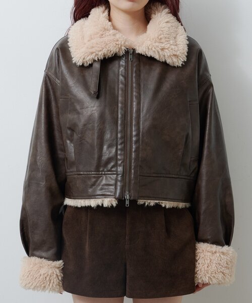 セール】【S.Mサイズ展開】ボアフライトジャケット（その他アウター