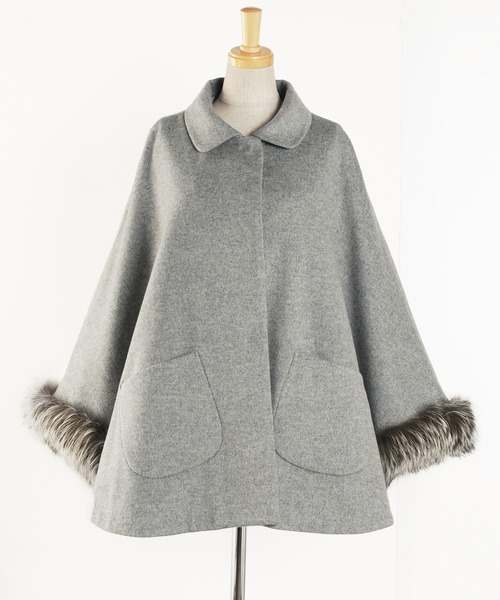 ウール＆カシミヤケープコート（ポンチョ）｜sankyo shokai
