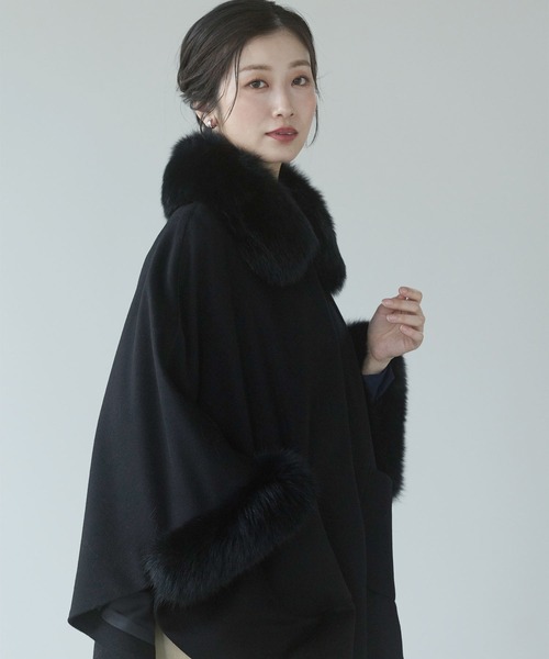 ウール＆カシミヤケープコート（ポンチョ）｜sankyo shokai