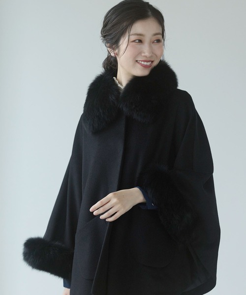 ウール＆カシミヤケープコート（ポンチョ）｜sankyo shokai