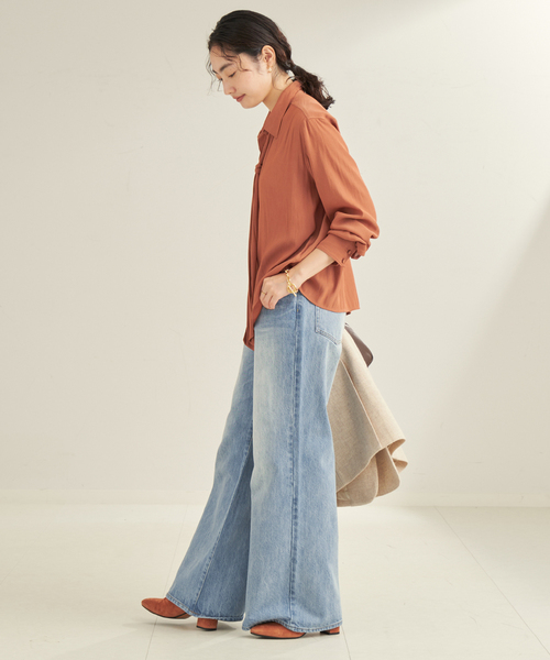 plage（プラージュ）の「DENIM SEMI FLARED パンツ（スラックス）」 - WEAR