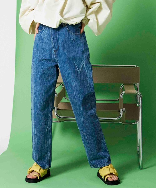 High Waist Cocoon Denim Pants/ハイウエストコクーンデニム【MAISON