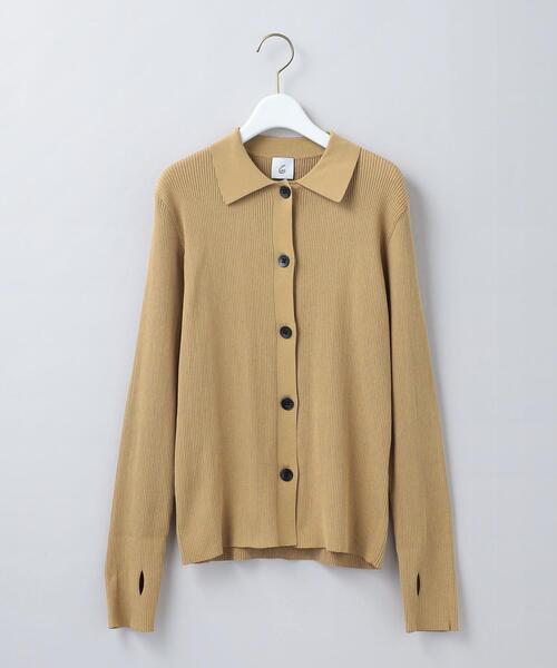 6（ロク）の「＜6(ROKU)＞リブシャツカーディガン（カーディガン