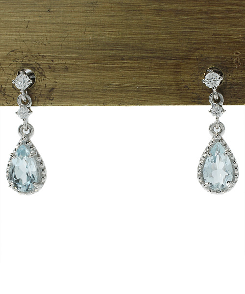 VENDOME AOYAMA（ヴァンドーム青山）の「プラチナ×アクアマリン ピアス