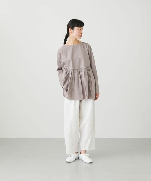 かぐれ（カグレ）の「コットンギャザー2WAYブラウス（Tシャツ